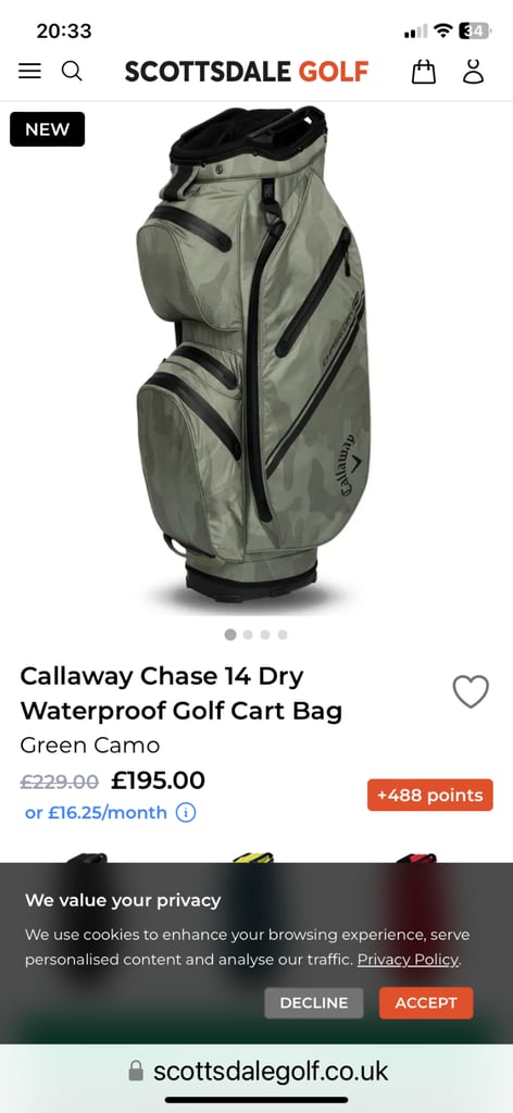 image for Calloway -Chase Dry 14 Golf bag