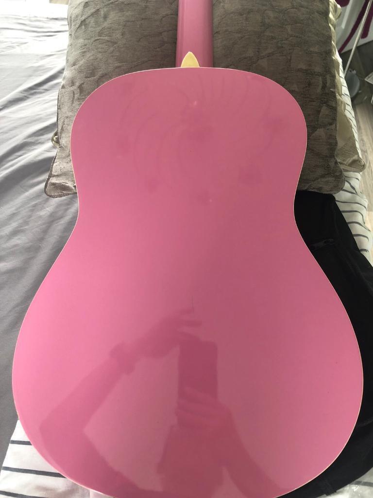 Pink guitar