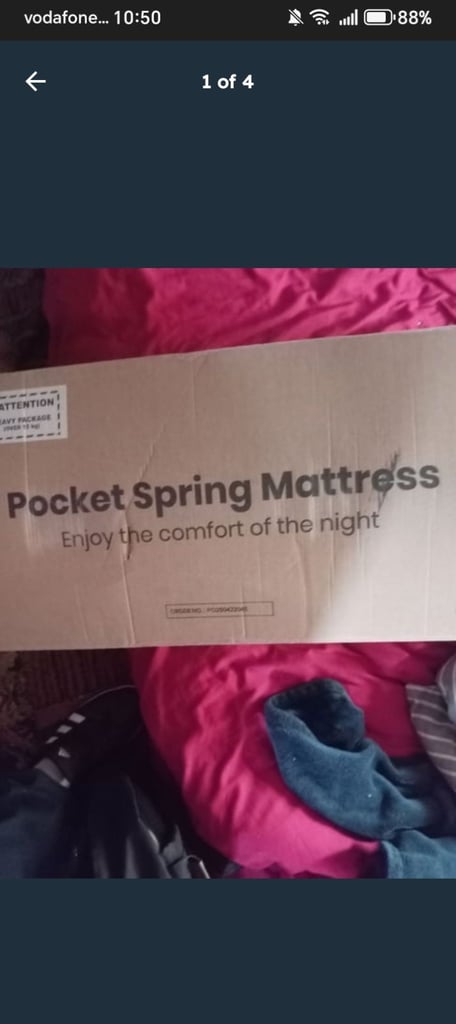 Pocket spring mattress ( single) 
