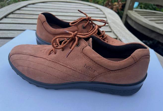 New Hotter women's leather Tone II comfortable shoes, colour is no longer available to buy 