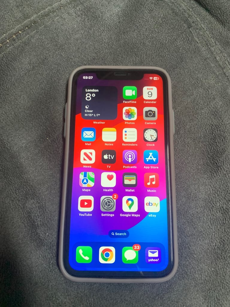 image for Apple iPhone 11 unlocked 64gb 83% battery health screen is unmarked 