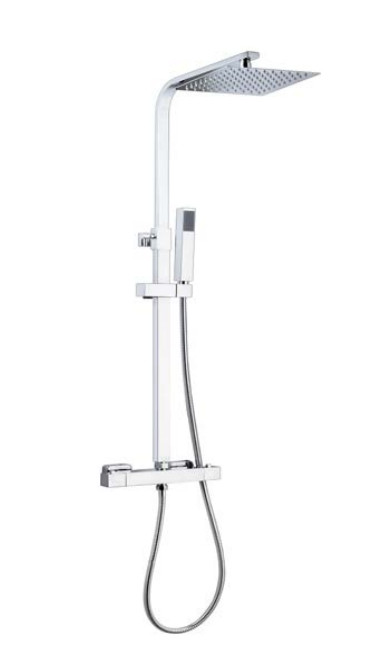 CHROME THERMOSTATIC BAR SHOWER SQUARE (BRAND NEW) **CHEAPEST PRICE EVER** Only £145