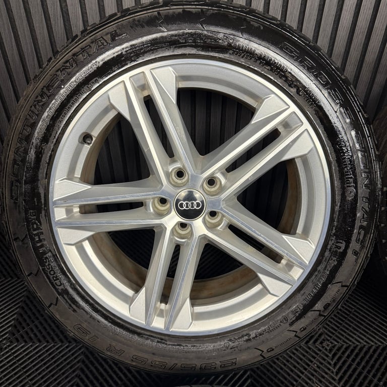 19'' GENUINE AUDI Q5 5 DOUBLE SPOKE S LINE ALLOY WHEELS TYRES ALLOYS