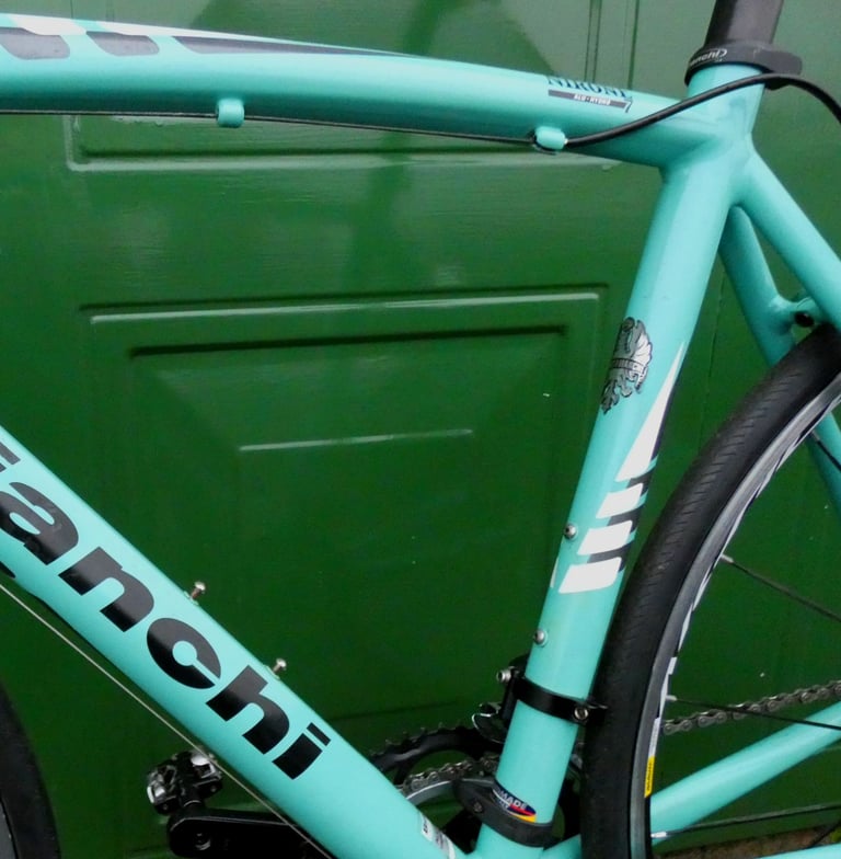 Bianchi road bike.