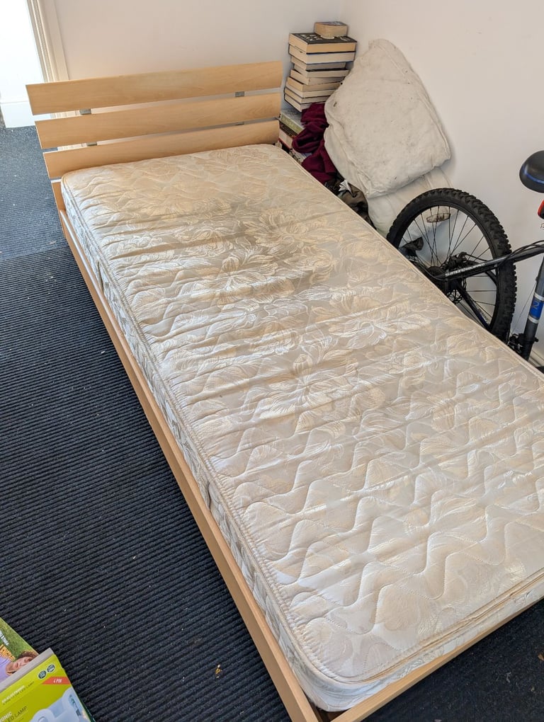 Free single bed and mattress