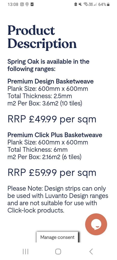 Luvanto Spring Oak flooring 