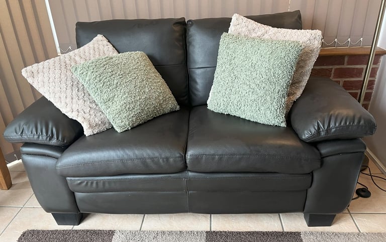 Small vinyl sofa. Perfect for conservatory or small room.