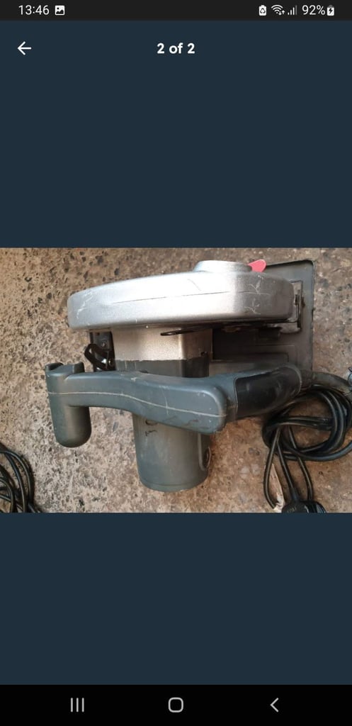 240V 1200W 185MM CIRCULAR SAW IN GOOD WORKING ORDER WITH DECENT BLADE + CAN BE SEEN WORKING