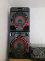 LG sound system with remote control 