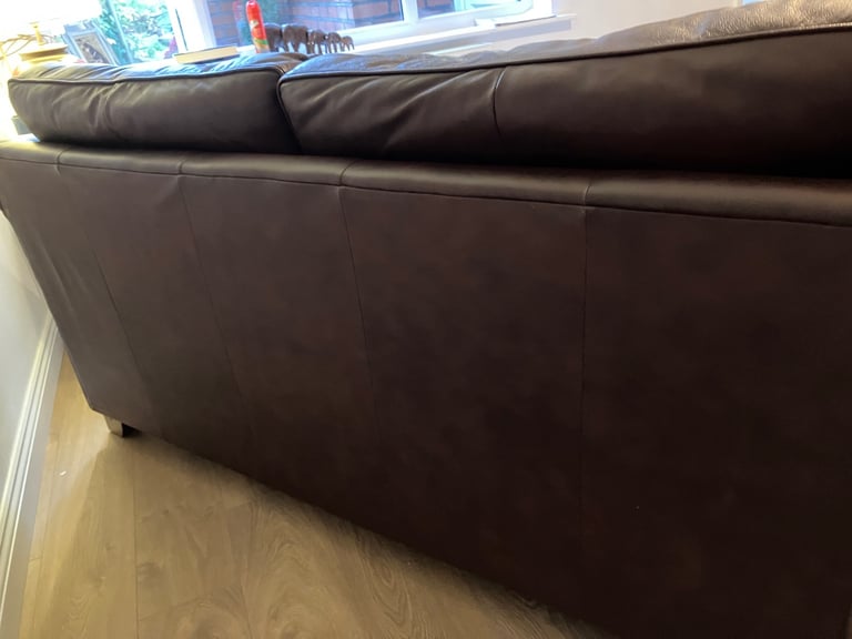 Large two seater leather settee from Marks and Spencer’s 