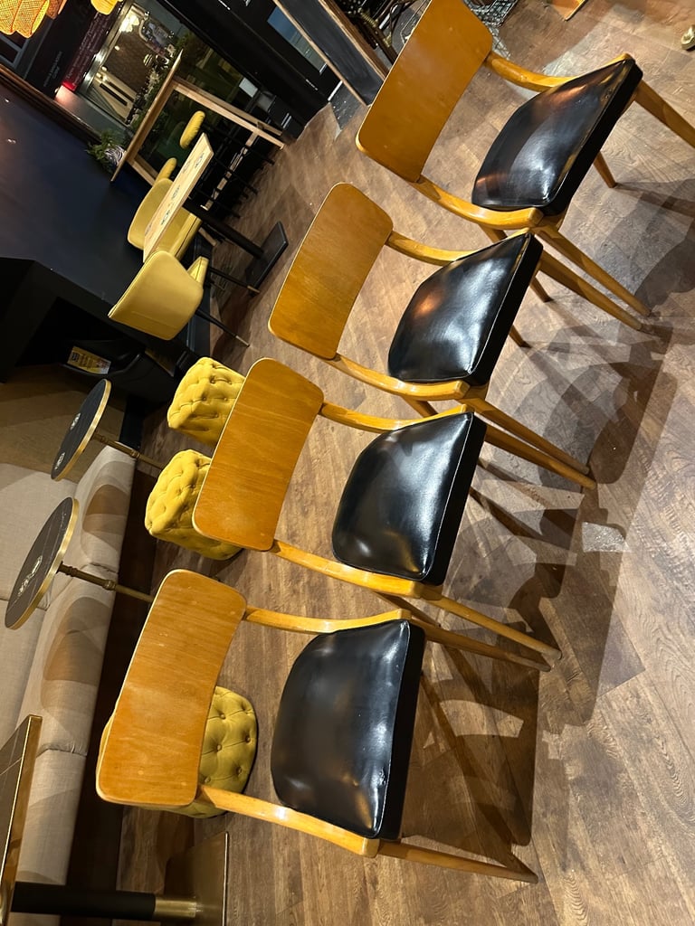 image for 4 genuine 1950’s dining chairs