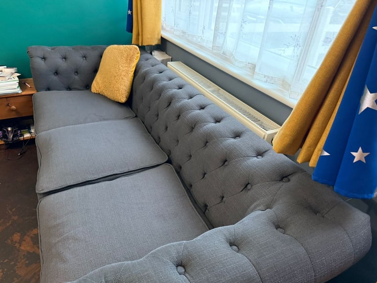 image for Fabric sofa 3+2 ready for collection