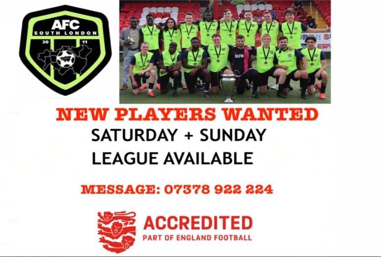 image for PLAY FOOTBALL IN SOUTH- WEST LONDON. PLAY 11 ASIDE FOOTBALL NEAR ME