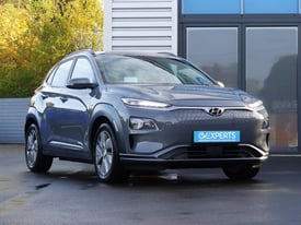 Hyundai Kona fully electric car long range EV premium SE (2020) grey