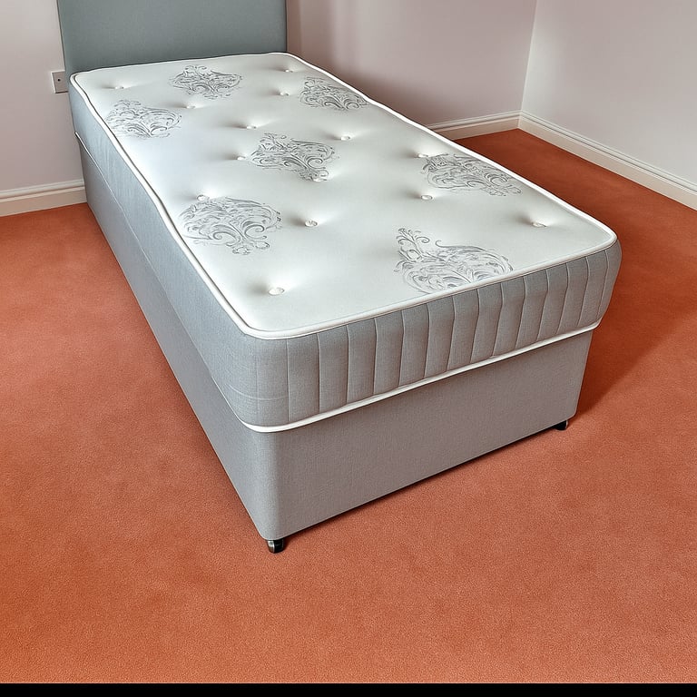 image for Stylish Divan Bed with Headboard and Storage for Compact and Modern Living Spaces