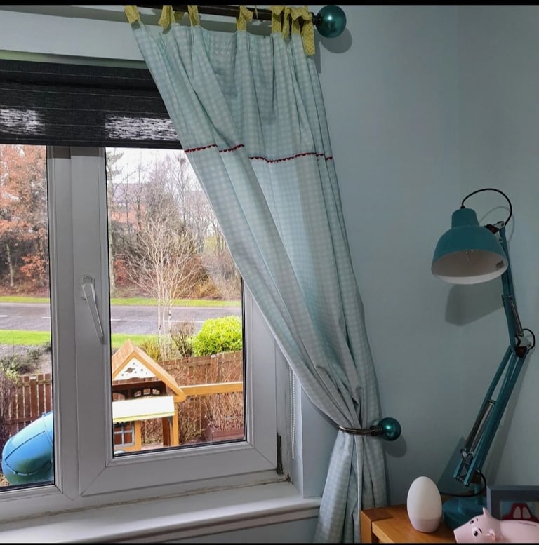 Mamas and Papas Unisex 'Gingerbread' Curtains 132cm x160cm And Tiebacks