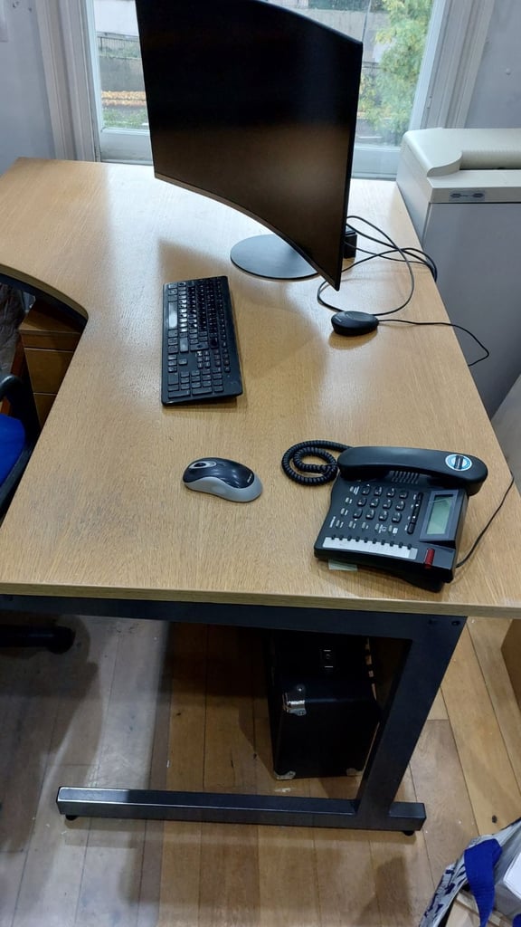 Good strong wood office desk