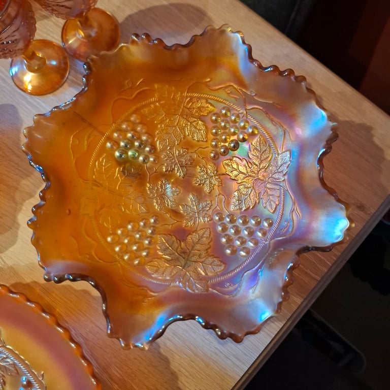 Carnival glass collection