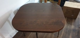 Rounded edge dining table