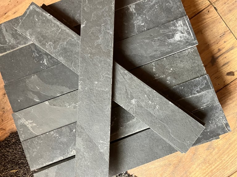 Brazilian black slate tiles