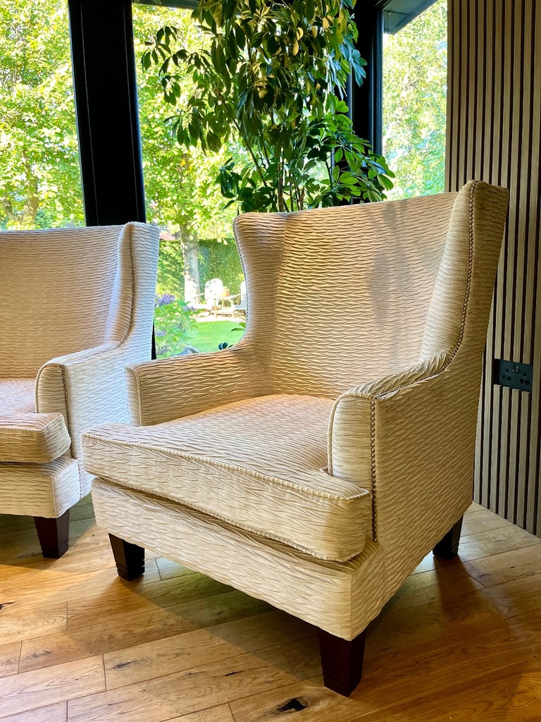 Pair of 2 Luxury Bespoke Designer Armchairs (Open to Offers)
