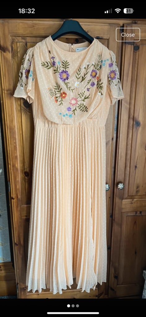 image for ASOS peach dress 
