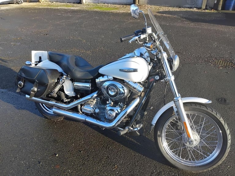 2006 56 HARLEY DAVIDSON FXDC SUPER GLIDE CU 1584 SUPERGLIDE CUSTOM CRUISER WHITE