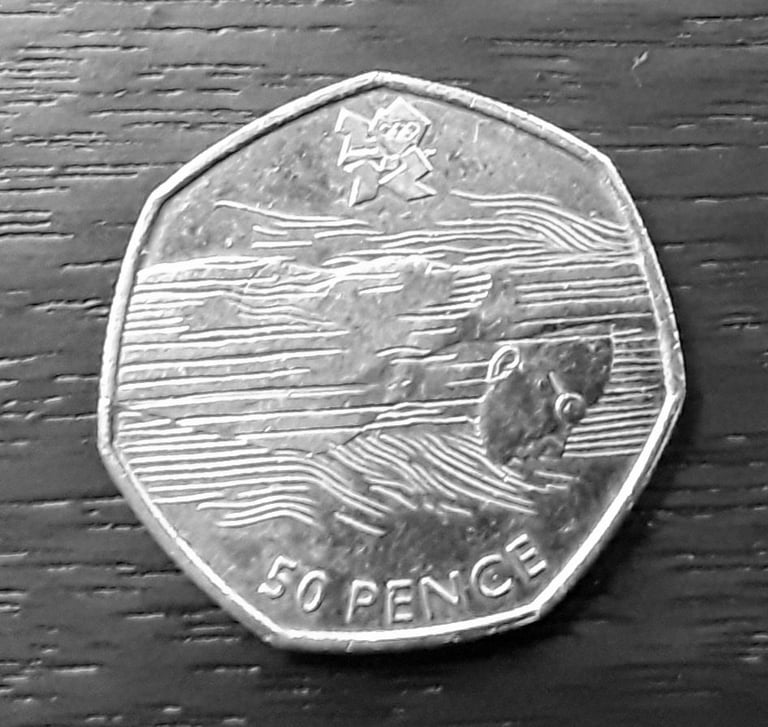 Rare and sought after 50p coins.