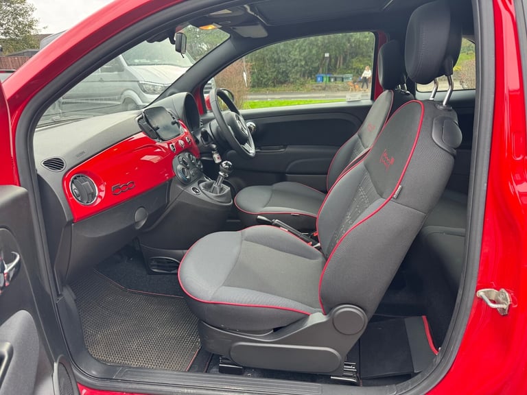 2022 Fiat 500 1.0 Mild Hybrid Red 3dr HATCHBACK Petrol Manual