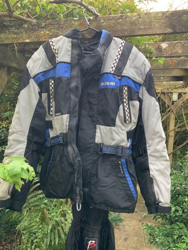 Motorcycle Jacket, trousers and helmet