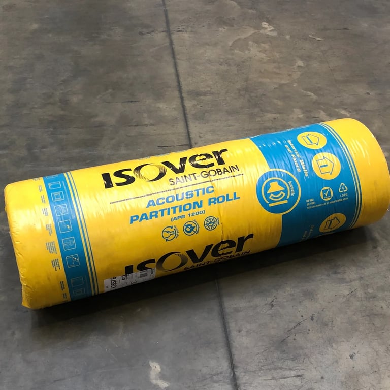 100mm isover acoustic loft roll insulation