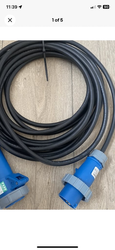 image for HEAVY DUTY ARCTIC CARAVAN HOOK UP EXTENSION LEAD 10m 16A. WITH TRIFLEX CABLE