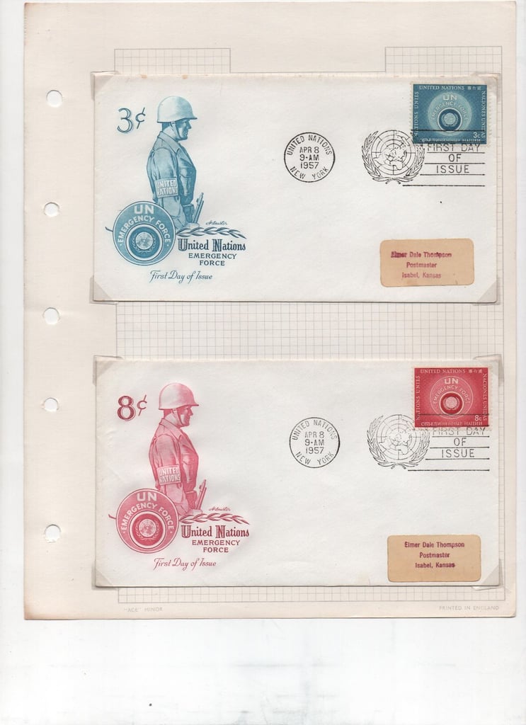 186 United Nations first day covers