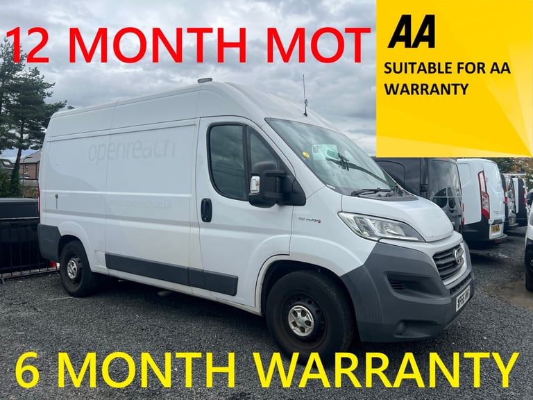2017 Fiat Ducato 2.0 Multijet High Roof Van 115 PANEL VAN Diesel Manual
