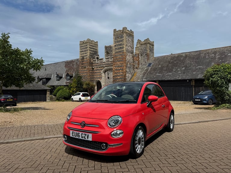 2016 Fiat 500 0.9 TwinAir 105 Lounge 3dr HATCHBACK Petrol Manual