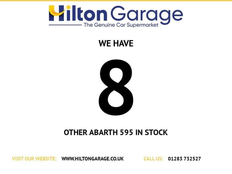 2022 Abarth 595 1.4 T-Jet Competizione Hatchback 3dr Petrol Manual Euro 6 (180 bhp) - ALLOY HATCH...