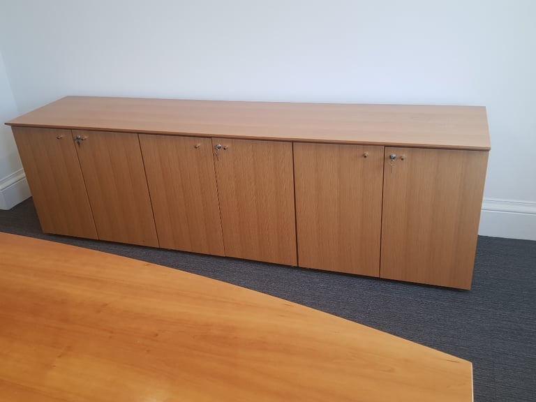 Long Meeting room/Conference Room Triple Cupboard Sideboard/Side cupboard Storage Unit 