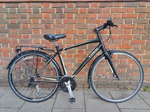 TO BE SERVICED (6266) 700c TREK 7.3 27-speed Aluminium Hybrid BIKE Commuter BICYCLE Size M/L