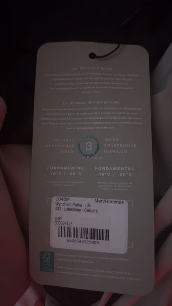Canada goose Wyndham parka retail £1,291
