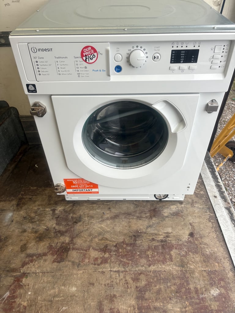 image for 🔥HOTPOINT 7KG INTERGRATED WASHING MACHINE AS NEW £160 DELIVERED 🔥DENTON APPLIANCES 🔥