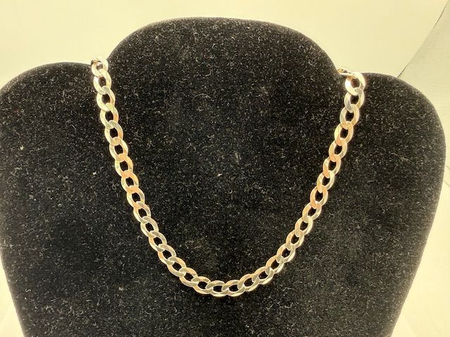 image for 20" Sterling Silver Curb Chain Necklace
