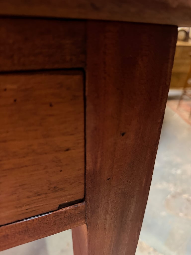 Late Victorian Solid mahogany Writing Table with Drawer – 91.5 cm x 60 cm x 76.5 cm