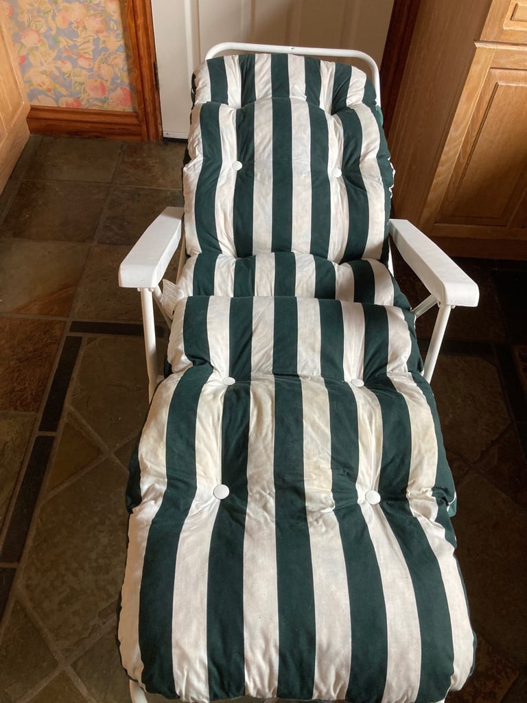 Reclining padded Sun loungers x 2