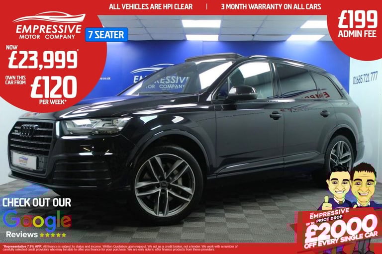 image for 2018 Audi Q7 3.0 TDI V6 S line SUV 5dr Diesel Tiptronic quattro Euro 6 (s/s) (272 ps) Diesel Auto...