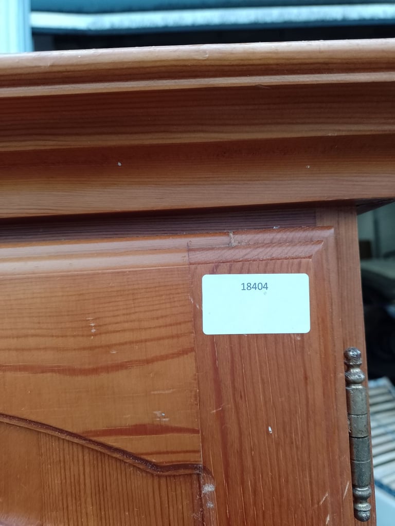 2 door pine wardrobe, Ref:18404 £85.00