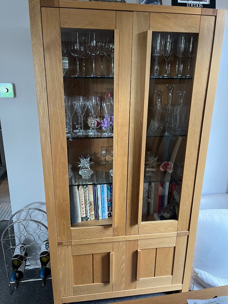 image for Oak display cabinet