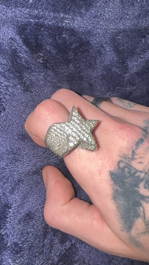 Adamans stainless steel ring