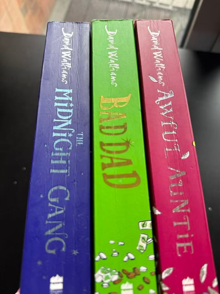David Walliams 3-Book Collection - The Midnight Gang, Awful Auntie, Bad Dad