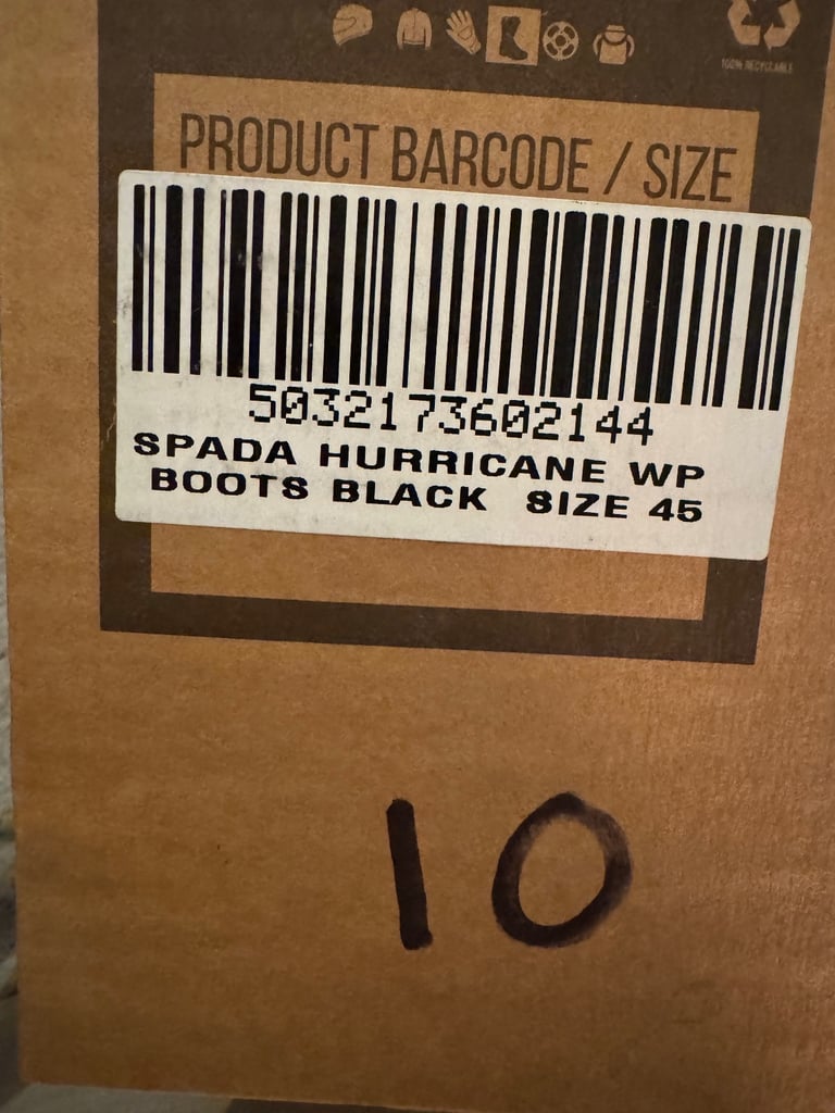 Brand new spada hurricane boots motorcycle 