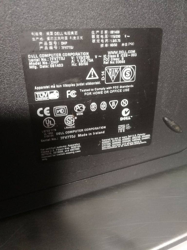 Faulty Dell DHP PC Windows WP - Won't Power Up